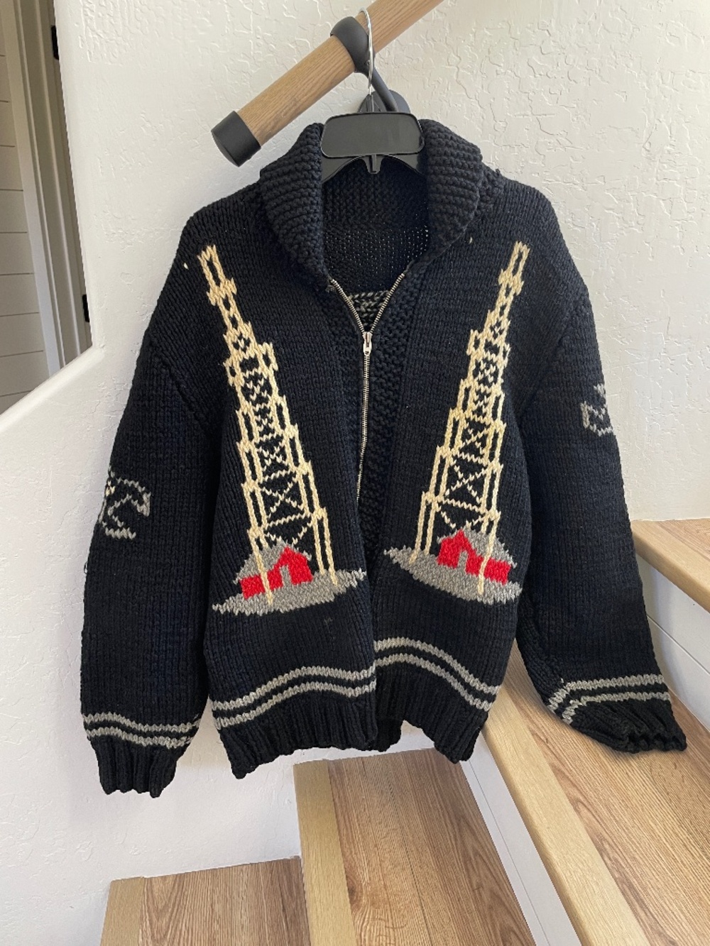 Oil Rig Cowichan Sweater - Mary Maxim